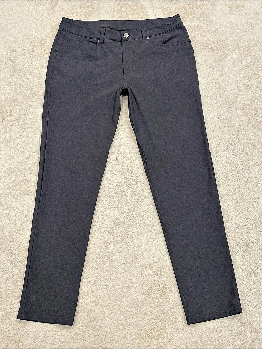 Lululemon Commission Slim Fit Pant Warpstreme 33x30 Grey Chino Trousers LM5072S
